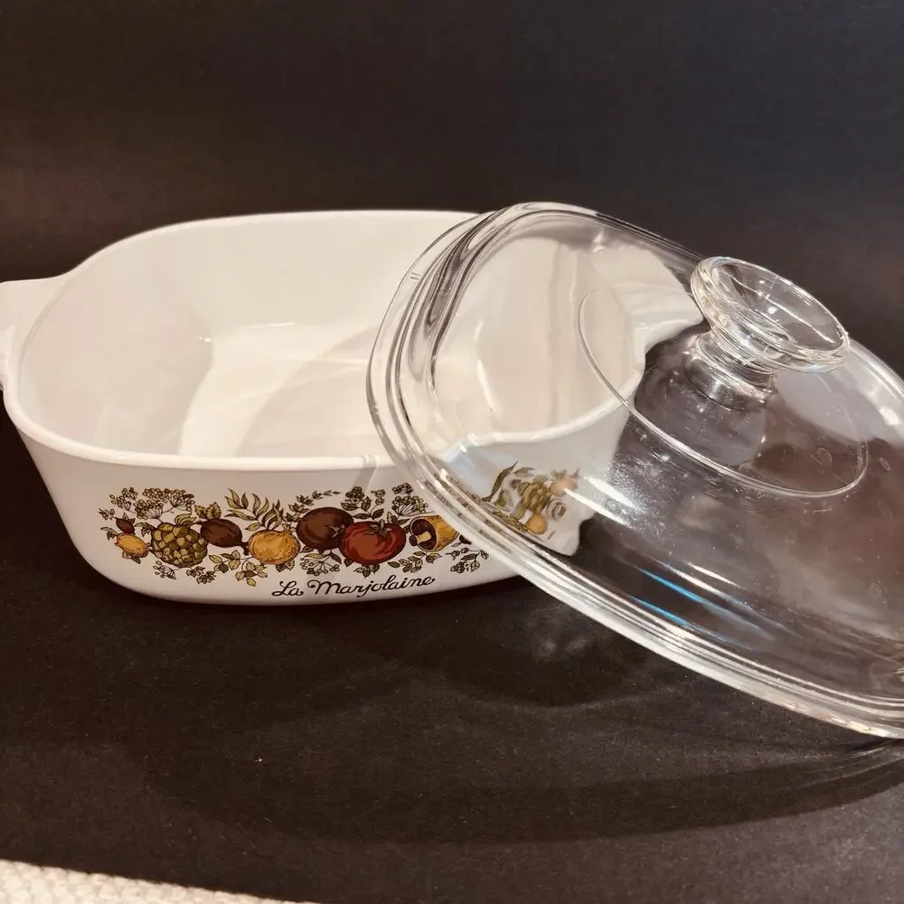 Vintage Corning Ware Spice of Life La Marjolaine A-2-B 2 Qt w/Pyrex Lid